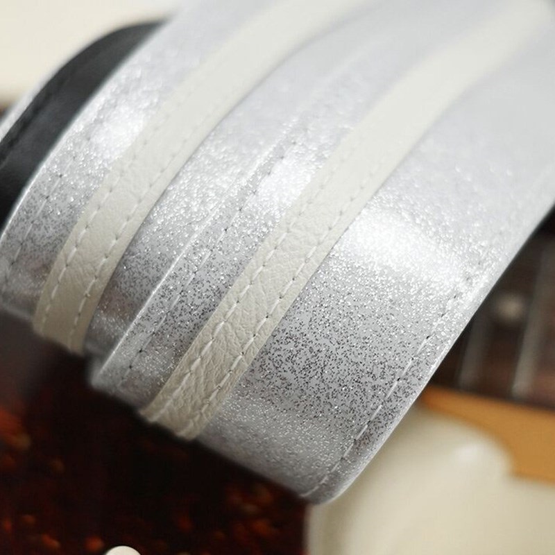 Couch Guitar Strap RacerX SilverSparkle/White 画像2