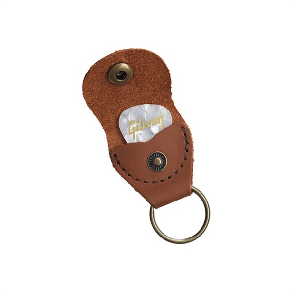 Gibson 【史上最大決算セール】 Premium Leather Pickholder Keychain [AKYC-BRN] 画像2