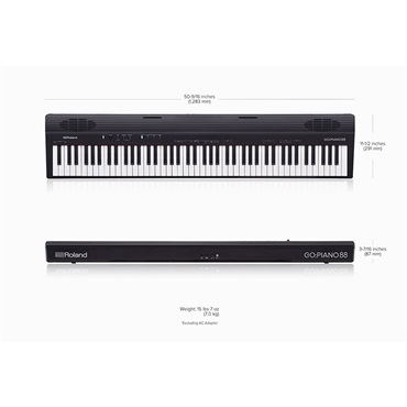 Roland 【クリスマスセール】GO:PIANO88(GO-88P) 電子ピアノ デジタルピアノ 88鍵盤 軽量 入門 セミウェイテッド鍵盤 (※沖縄・離島送料別途見積もり)（代引不可） 画像9