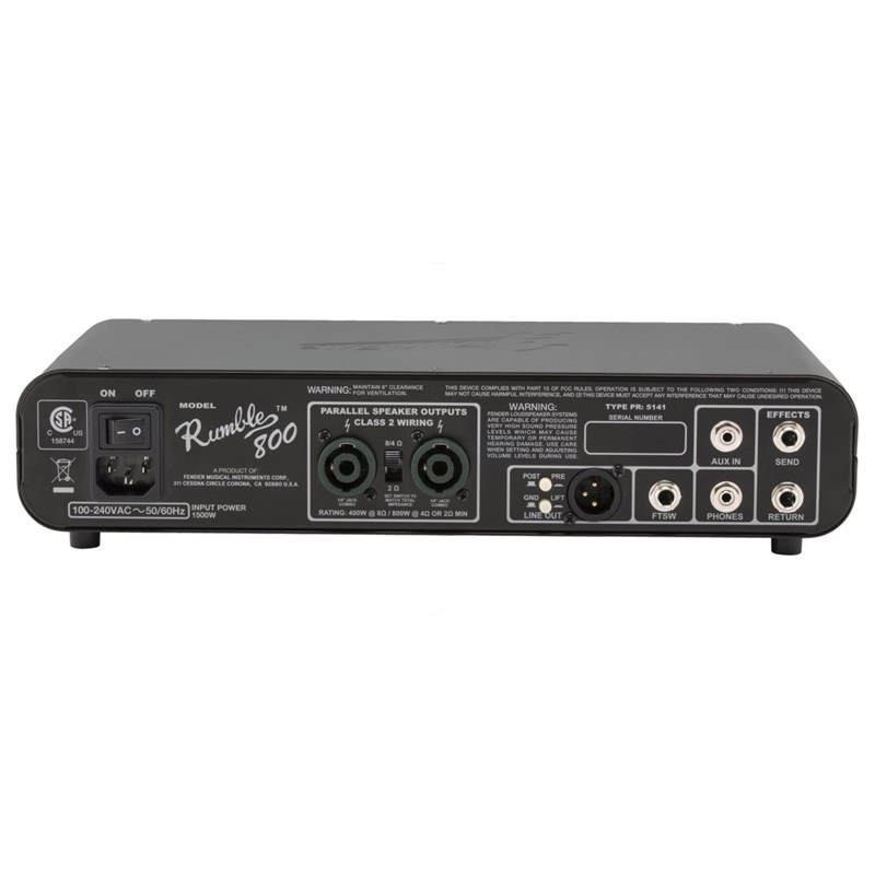 【ジャンク品】Fender Rumble 800 HDベース用アンプ Amazon.com: Fender Rumble 800 HD Bass Amplifier, with 2-Year