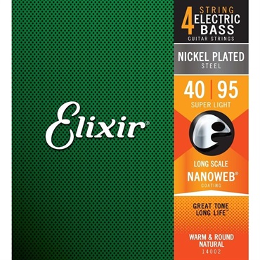 ELIXIR Nickel Plated Steel Bass Strings with ultra-thin