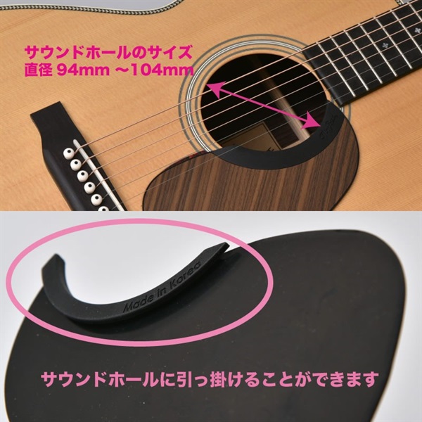 Tim Bud Free Picking 着脱式ピックガード [Rタイプ／BK(ブラック)] 画像2
