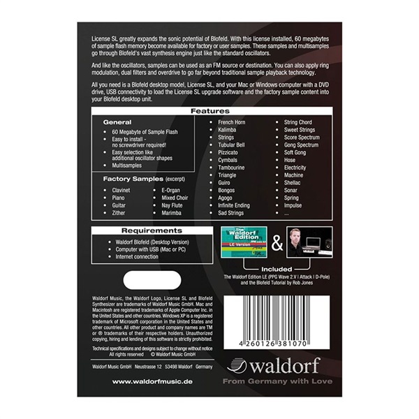 Waldorf Blofeld Sample Option 画像1