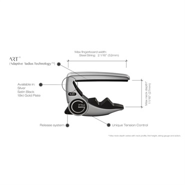 G7th Performance 3 ART Capo Black （6弦用） ｜イケベ楽器店