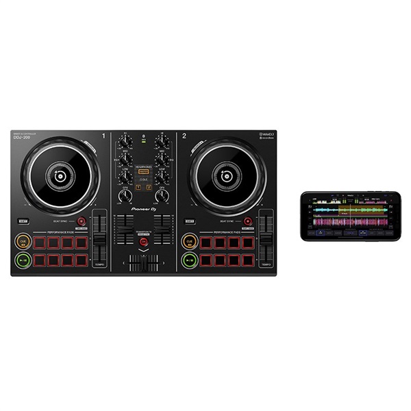 Pioneer DJ DDJ-200 + ATH-S100BGRヘッドホン DJ初心者セット【ご購入 
