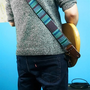 Couch Guitar Strap Ultra VioletSky Mexican Blanket 画像4
