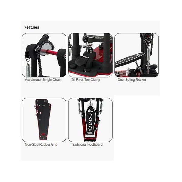 dw DW5002AH4 [5000 Delta 4 Series/Double Bass Drum Pedal ...