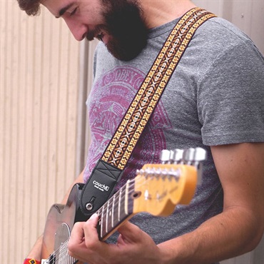 Couch Guitar Strap 70’s Dylan Sunburst Hippie Weave 画像5