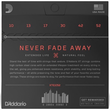 D’Addario XTE1052 XT Nickel Light Top/Heavy Bottom (.010-.052) 画像1