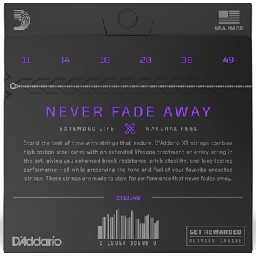 D’Addario XTE1149 XT Nickel Medium (.011-.049) 画像1
