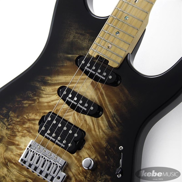 ESP SNAPPER-CTM Poplar Burl (Nebula Black Burst/Hard Maple) 【即納可能】 画像3