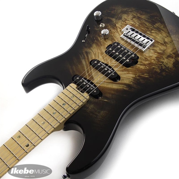 ESP SNAPPER-CTM Poplar Burl (Nebula Black Burst/Hard Maple) 【即納可能】 画像5