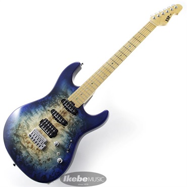 ESP SNAPPER-CTM Poplar Burl (Nebula Blue Burst/Hard Maple) 【即納可能】 画像1
