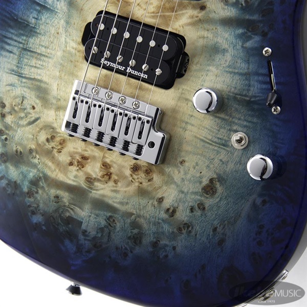 ESP SNAPPER-CTM Poplar Burl (Nebula Blue Burst/Hard Maple) 【即納可能】 画像4