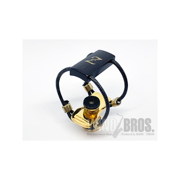 Zac 【お取り寄せ商品】テナーサックス用リガチャー Zac Ligature（ザック・リガチャー)ブラス24KGP/エボニー【ZL3222】 画像1