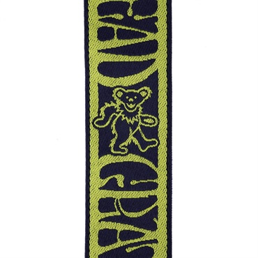 PLANET WAVES Grateful Dead Woven Straps Dancing Bears Yellow/Navy [50GD02] 画像2
