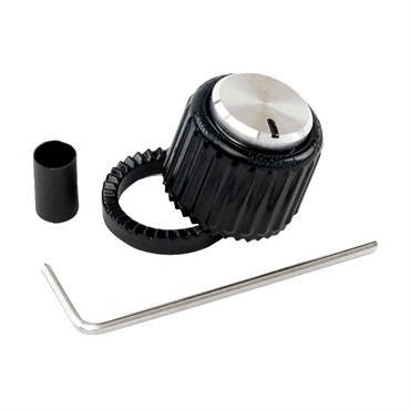 D’Addario LokNob Large - Black/Silver [PW-LNL-01BS] 画像1