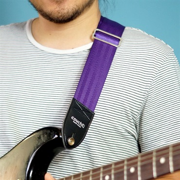 Couch Guitar Strap Recycled Bright Purple Seatbelt(パープル) 画像3