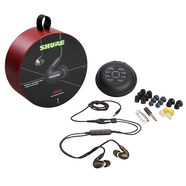 SHURE AONIC5(SE53BABK+UNI-A)(ブラック)(国内正規品・2年間保証) 画像1