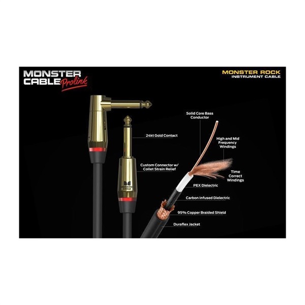 MONSTER CABLE Monster Rock Instrument Cable M ROCK2-3 S/S (91cm/3ft) 画像1