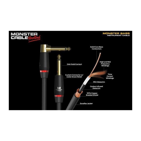 MONSTER CABLE Monster Bass Instrument Cable M BASS2-21A S/L (6.4m/21ft) 画像1