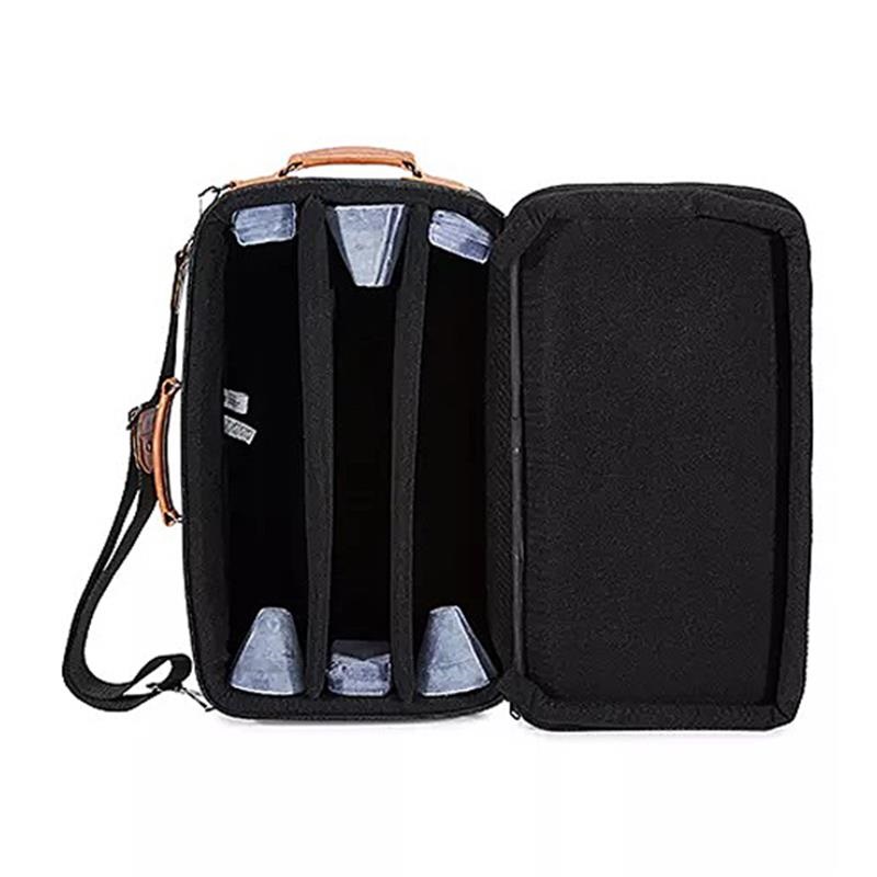 GARD BAGS ガードバッグス / エリートシリーズ 5-ECSK トランペット用トリプル ケース / ブラック コーデュラ ナイロン・ブラウン レザー トリム 画像4