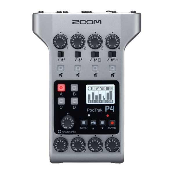 ZOOM PodTrak P4(4-Track Podcast Recorder) 画像1