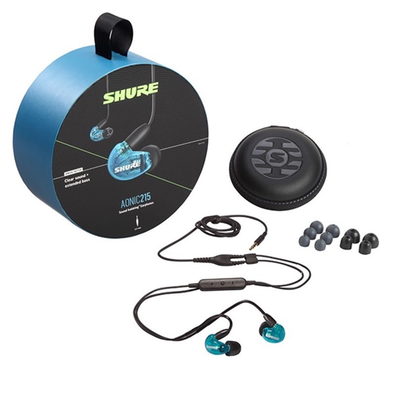 SHURE AONIC215(SE215DYBL+UNI-A Special Edition)(トランスルーセントブルー)(国内正規品2年保証)(シュア) 画像1