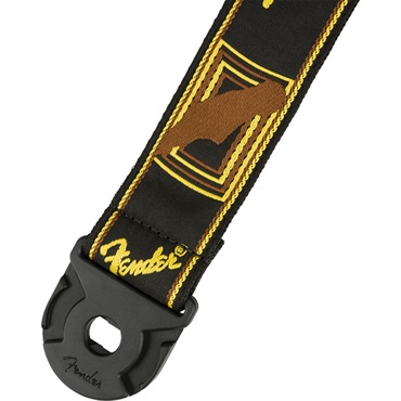 Fender USA QUICK GRIP LOCKING END MONO STRAP (BLACK/YELLOW/BROWN)(#0990629001) 画像1