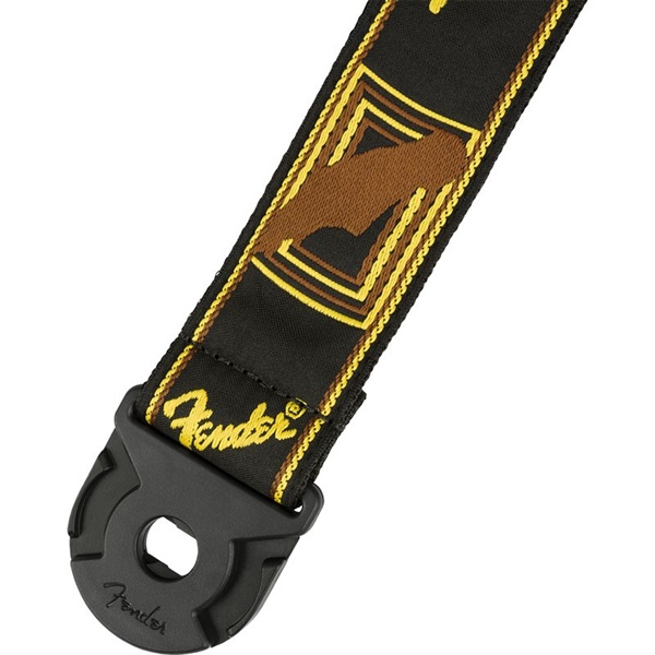 Fender USA QUICK GRIP LOCKING END MONO STRAP (BLACK/YELLOW/BROWN)(#0990629001) 画像1