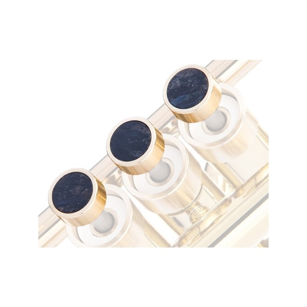 KGU brass ケージーユー ブラス / トリムキットHEAVY Raw Brass & Nuummite Stone Bach トランペット用 画像1