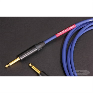 KAMINARI Electric Guitar Cable K-GC3SS [エレクトリックギター専用ケーブル](3M/SS)【特製ポーチ付属】 画像1