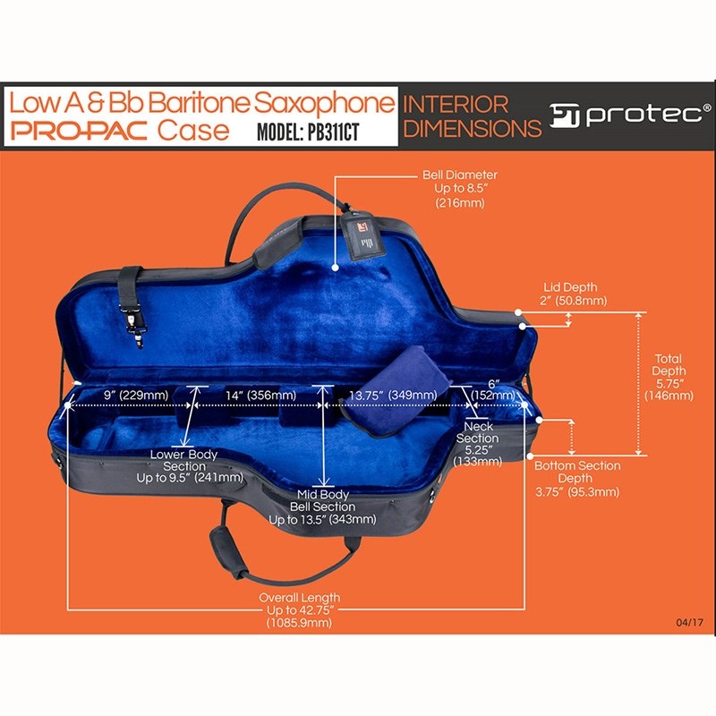 PROTEC バリトンサックス用ケース プロテック PB311CT 画像8