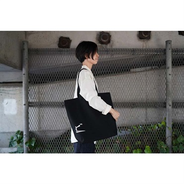 BURR FINE COFFEE ペダルトートバッグ 『ど』 BLACK 画像2