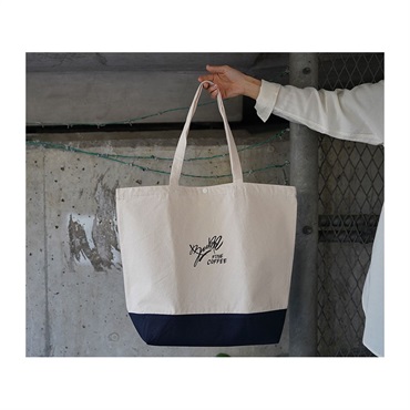BURR FINE COFFEE ペダルトートバッグ 『ど』 WHITE 画像1