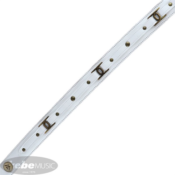 LAMANTA Square (White Leather & Gold Parts)[LM72WGL] 画像1