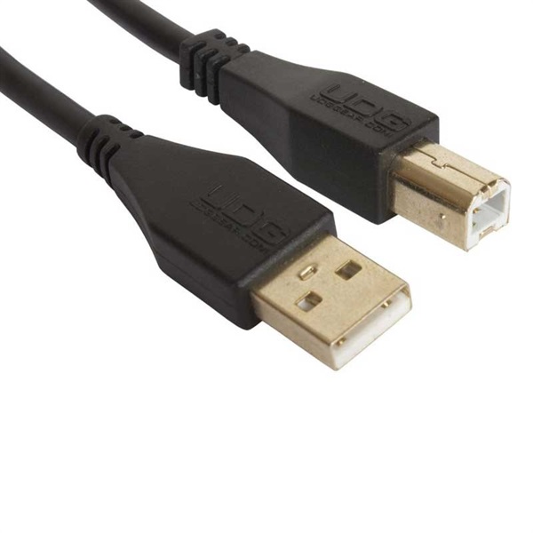 UDG Ultimate Audio Cable USB 2.0 A-B Black Straight 1m 画像1