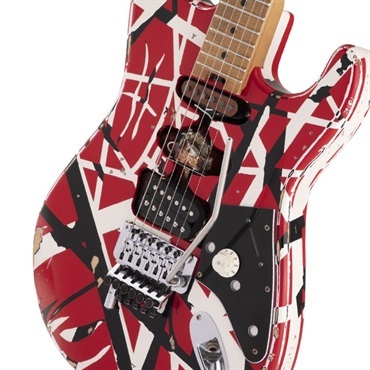 EVH Striped Series Frankenstein Frankie Red with Black Stripes Relic 画像2