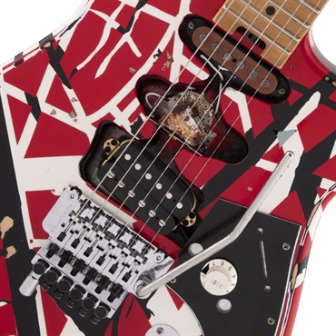 EVH Striped Series Frankenstein Frankie Red with Black Stripes Relic 画像3