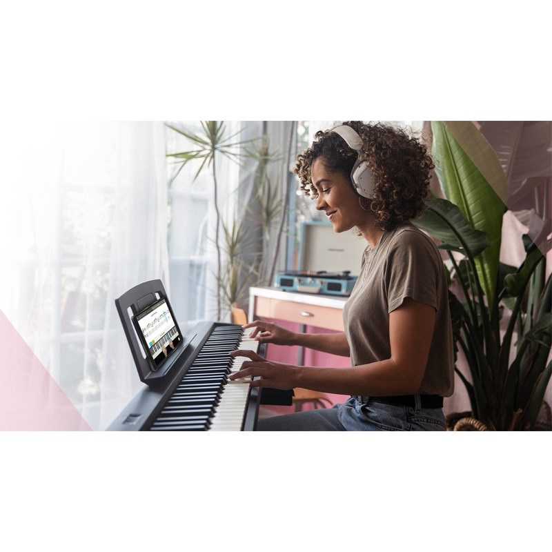 Roland FP-60X-BK + 専用スタンド + 高低自在イスセット (ヘッドホン