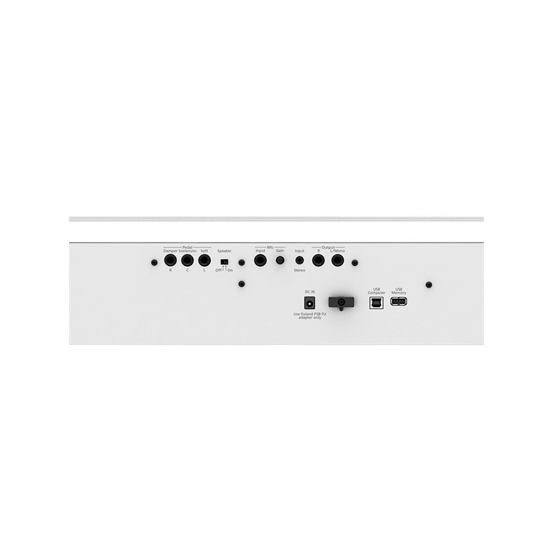 Roland 【次回納期未定】FP-60X-WH +専用スタンド+3本ペダル+高低自在イスセット【ヘッドホン・お手入れクロス付】【代引不可】【沖縄・離島送料別途見積】(電子ピアノ) 画像6