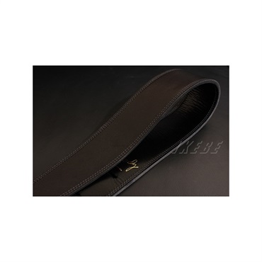 Moody Handmade Leather Straps Leather & Leather Series 2.5inch Standard Tail【Black / Black 】 画像1