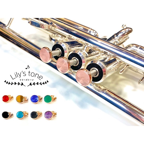 Lily's tone ヤマハ用トランペットピストンボタン ローズクォーツ