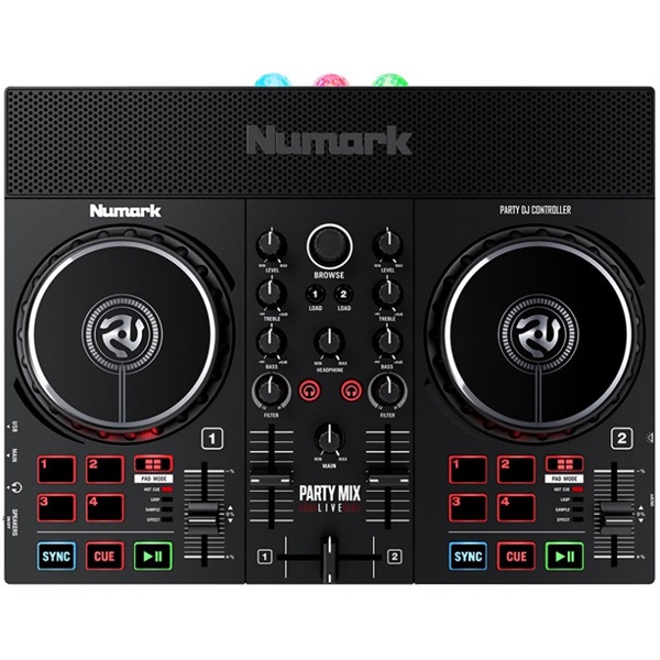 箱付 完品 Numark DJコントローラー ポータブル LEDライト 初