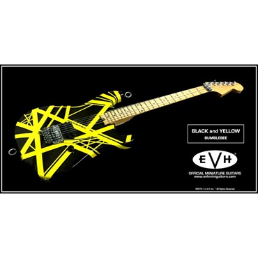 OFFICIAL EDWARD VAN HALEN MINI GUITARS EVH MINI GUITARS (Black and Yellow) Bumblebee [オフィシャル・ミニチュアEVHレプリカ・ギター] 画像7