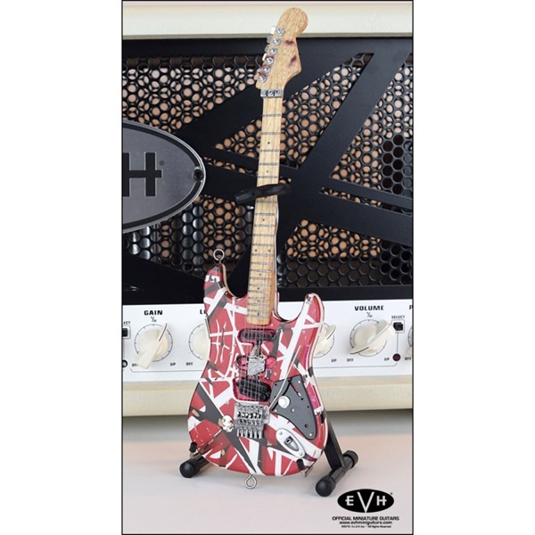 OFFICIAL EDWARD VAN HALEN MINI GUITARS EVH MINI GUITARS(Red-White