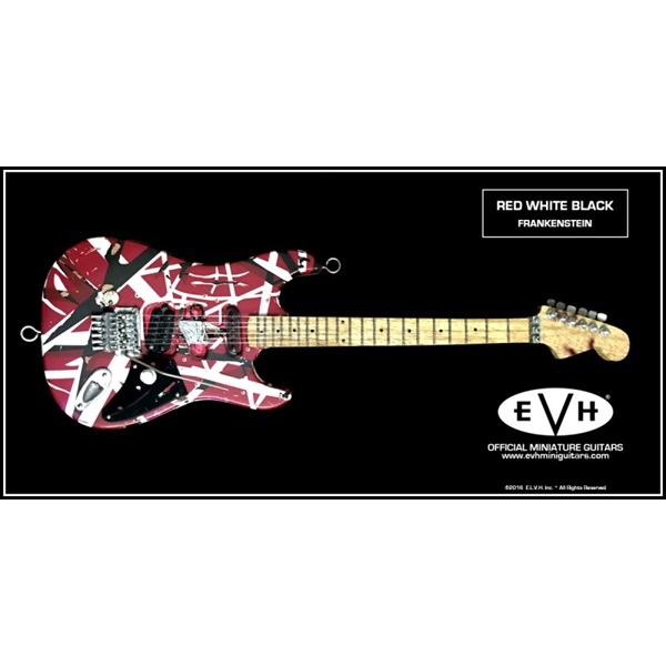 OFFICIAL EDWARD VAN HALEN MINI GUITARS EVH MINI GUITARS(Red-White