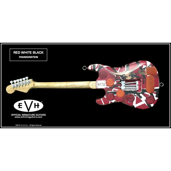 OFFICIAL EDWARD VAN HALEN MINI GUITARS EVH MINI GUITARS(Red-White