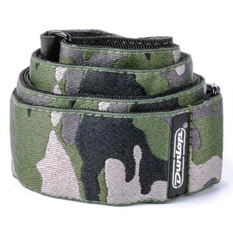 邦楽 16TONS Dunlop (Jim Dunlop) D67-16 JACQUARD RANGER GREEN STRAP ｜イケベ