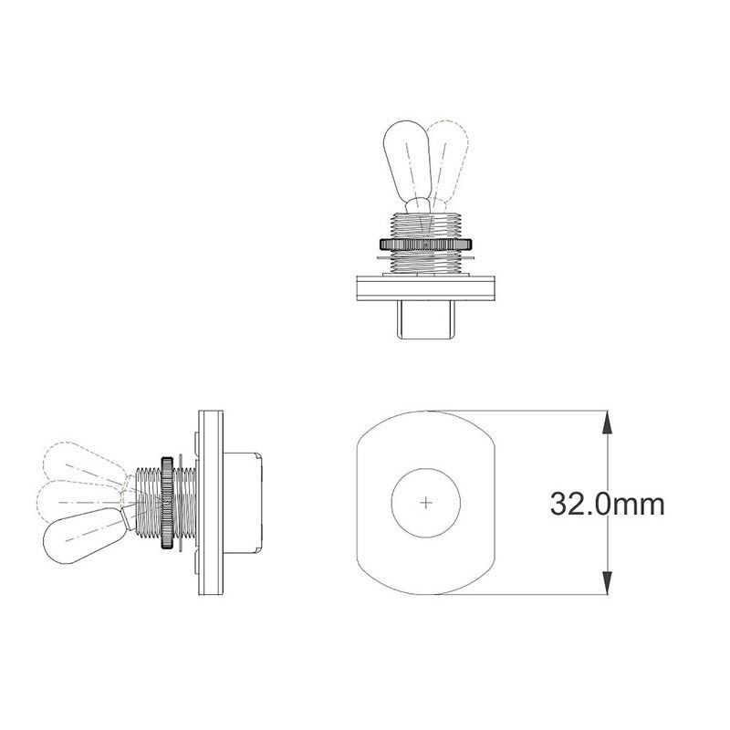 Freeway Switch Toggle Switch 3X3-03 画像3